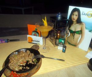 sisig and cocktails, Boracay