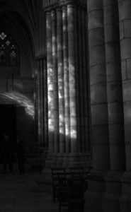 Low-Key Photograph of Exeter Cathedral.